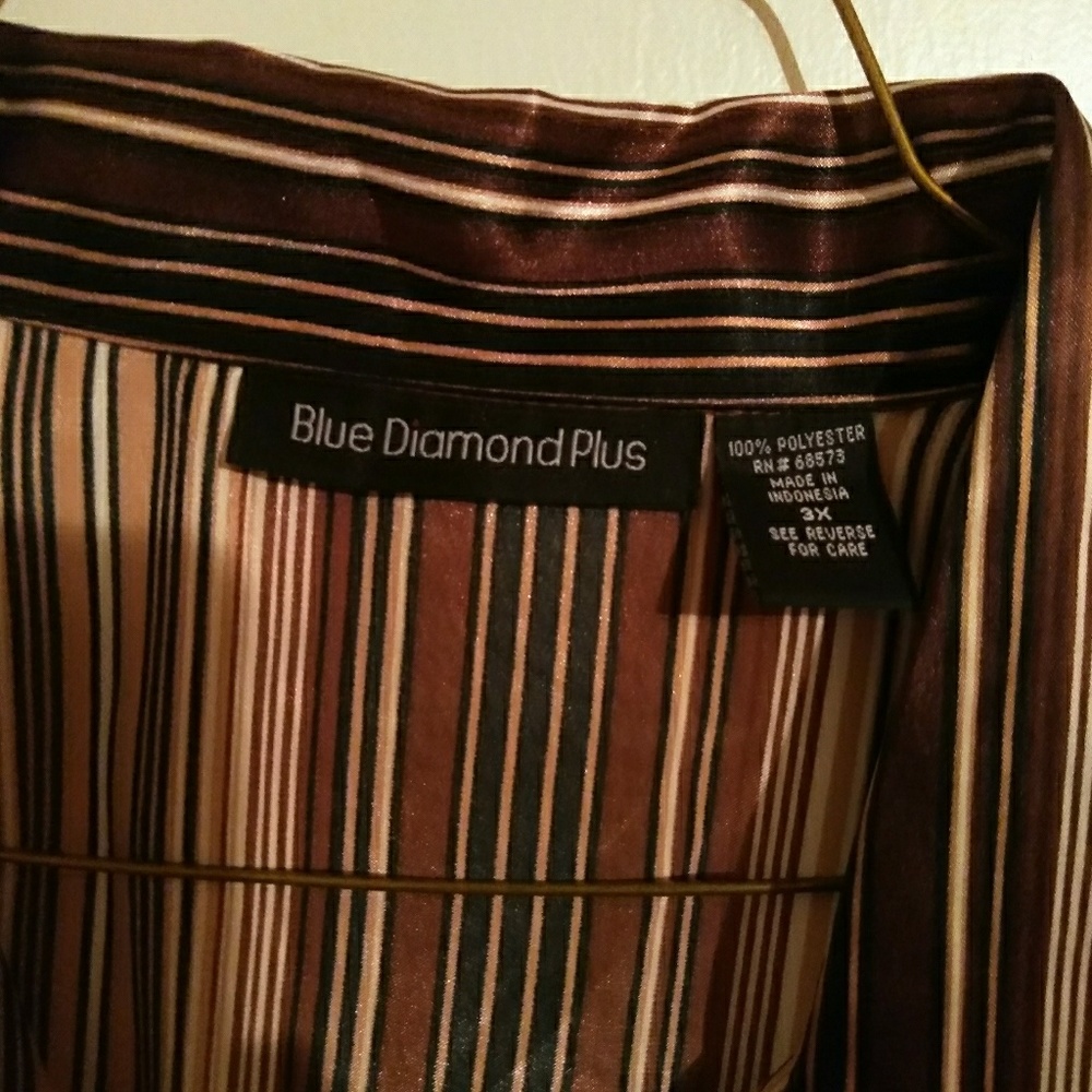 Women's Shirt By Blue Diamond Plus Size 3X